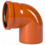 Отвод для наружной канализации 90 градусов ПП 160 мм, шт