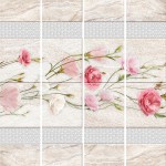 Панель ПВХ Эста серебро 2700х250х8 мм, 12 шт/упак