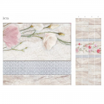 Панель ПВХ Эста серебро 2700х250х8 мм, 12 шт/упак