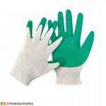 Перчатки х/б обливная ладонь с латексом, пара