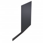 Карнизная планка 100х65х2000 мм 0,4 мм ПЭ Ral 7024 серый графит, шт Карнизная планка 100х65х2000 мм 0,4 мм ПЭ Ral 7024 серый графит, шт