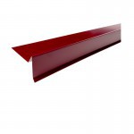 Планка торцевая полиэстер RAL 3005 красная 75х25х65х5 мм, 2 м, шт Планка торцевая полиэстер RAL 3005 красная 75х25х65х5 мм, 2 м, шт