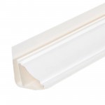 Плинтус потолочный ПВХ 3000 мм белый, шт