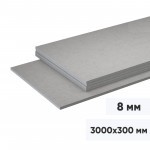 Полоса шиферная для грядки непрессованная 3000х300х8 мм, шт