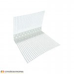 Профиль угловой ПВХ с армирующей сеткой 100х150х2500 мм, шт