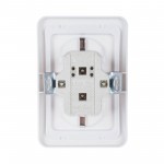 Розетка для скрытой проводки, двойная, с заземлением, белая, шт