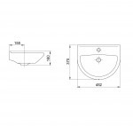 Раковина Santeri Родничок белый, шт