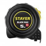 Рулетка 5м BlackMax Stayer ударостойкий обрезиненный корпус, шт