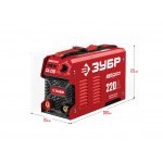 Инверторный сварочный аппарат Зубр 220 А Red Machine, СА-220