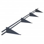 Снегозадержатель трубчатый Snegos Эконом 4 опоры 2 трубы Ral 7024 графитовый 1,2 мм 3 м, шт Снегозадержатель трубчатый Snegos Эконом 4 опоры 2 трубы Ral 7024 графитовый 1,2 мм 3 м, шт