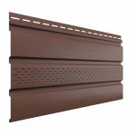 Софит ТехноНиколь Оптима частично перфорированный Каштан 3 м, 10 шт/упак