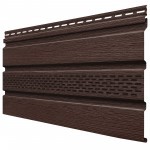 Софит ТехноНиколь Фактур частично перфорированный Орех 3 м, 10 шт/упак