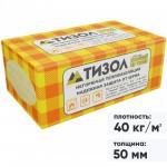 Минеральная вата Тизол EURO Лайт 40-45 кг/м3 1000х600х50 мм, 15 шт/упак
