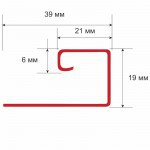 Профиль J ТехноНиколь Оптима Гортензия 3 м, 40 шт/упак