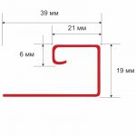 Профиль J ТехноНиколь Оптима Жасмин 3 м, 40 шт/упак