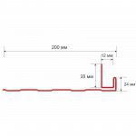 J-фаска ТехноНиколь Оптима Бруния 3 м, 24 шт/упак