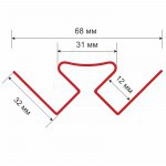 Угол внутренний ТехноНиколь Оптима Каштан 3 м, шт