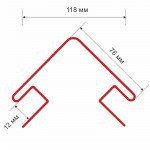 Угол наружный ТехноНиколь Оптима 75 Вереск 3 м, 12 шт/упак
