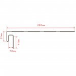 J-фаска ТехноНиколь Фактур Береза 3 м, 12 шт/упак