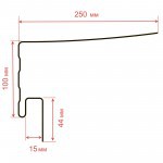 Околооконная планка ТехноНиколь Фактур Береза 3 м, 12 шт/упак