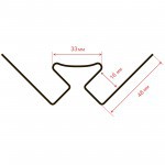 Угол внутренний ТехноНиколь Фактур Береза 3 м, 10 шт/упак