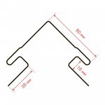 Угол наружный ТехноНиколь Фактур Береза 3 м, 12 шт/упак