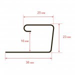 Профиль J ТехноНиколь Фактур Кедр 3 м, 20 шт/упак