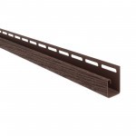 Профиль J ТехноНиколь Фактур Орех 3 м, 20 шт/упак Профиль J ТехноНиколь Фактур Орех 3 м, 20 шт/упак