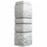 Угол внешний для фасадной панели Docke Burg под камень платиновый, шт