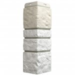 Угол внешний для фасадной панели Docke Burg под камень цвет шерсти, шт