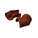 Угол желоба 135 градусов ТехноНиколь/Verat 125/82 мм Ral 8017 коричневый, 18 шт/упак Угол желоба 135 градусов ТехноНиколь/Verat 125/82 мм Ral 8017 коричневый, 18 шт/упак