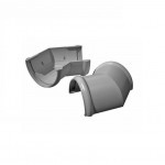 Угол желоба 135 градусов ТехноНиколь/Verat 125/82 мм Ral 7024 серый, 18 шт/упак Угол желоба 135 градусов ТехноНиколь/Verat 125/82 мм Ral 7024 серый, 18 шт/упак