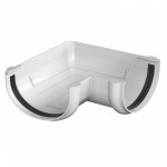 Угол желоба 90 градусов ТехноНиколь Оптима 120/80 мм Ral 9003 белый, шт Угол желоба 90 градусов ТехноНиколь Оптима 120/80 мм Ral 9003 белый, шт