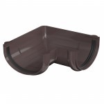 Угол желоба 90 градусов ТехноНиколь Оптима 120/80 мм Ral 8019 темно-коричневый, шт