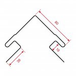 Угол наружный ТехноНиколь Формлайт Кирпич бронзовый, шт