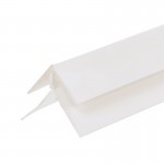 Угол ПВХ наружный (внешний) для панелей 8-10 мм белый 3000 мм, 30 шт/упак