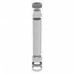 Слив для унитаза 280-560 мм гофрированный армированный, шт