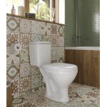 Унитаз-компакт Santeri Pro белый, с арматурой и сиденьем, горизонтальный выпуск, шт