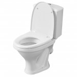 Унитаз-компакт Santeri Вест белый, с арматурой и сиденьем, косой выпуск, шт