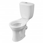 Унитаз-компакт Santeri Виктория белый, с арматурой и сиденьем, косой выпуск, шт