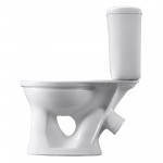 Унитаз-компакт Santeri Виктория белый, с арматурой и сиденьем, косой выпуск, шт