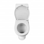 Унитаз-компакт Santeri Грация белый, с двухрежимной арматурой и сиденьем, горизонталный выпуск, шт