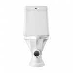 Унитаз-компакт Santeri Грация белый, с двухрежимной арматурой и сиденьем, горизонталный выпуск, шт