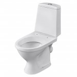 Унитаз-компакт Santeri Прайм белый, с арматурой и сиденьем, косой выпуск, шт