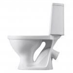 Унитаз-компакт Santeri Прайм белый, с арматурой и сиденьем, косой выпуск, шт