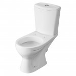 Унитаз-компакт Santeri Ультра белый, с арматурой и сиденьем, косой выпуск, шт