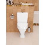 Унитаз-компакт Santeri Форвард белый, с арматурой и сиденьем, косой выпуск, шт