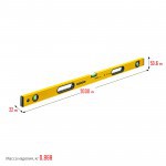 Уровень строительный Stayer Leader усиленный 200 см, 3 ампулы, с поворотным глазком, шт