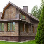 Фасадная плитка ТехноНиколь Hauberk Кирпич Оптима Каталонский, 2 м2/упак