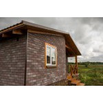 Фасадная плитка ТехноНиколь Hauberk Кирпич Мраморный, 2 м2/упак